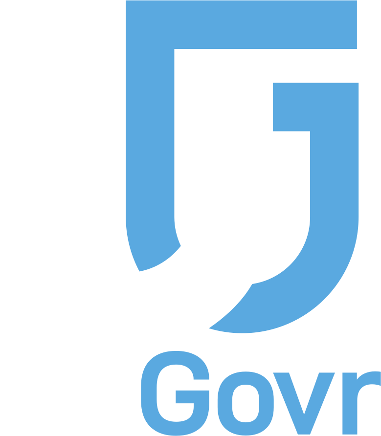 UnGovr full logo in white and light blue, on a dark navy background